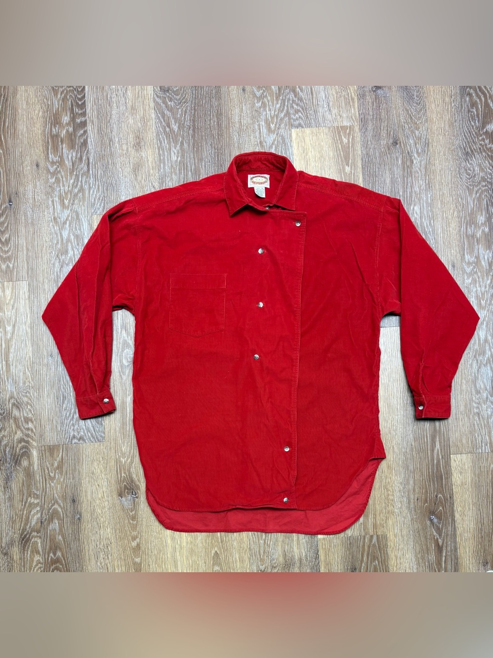 Banana Republic Red Corduroy Button-Down Shirt